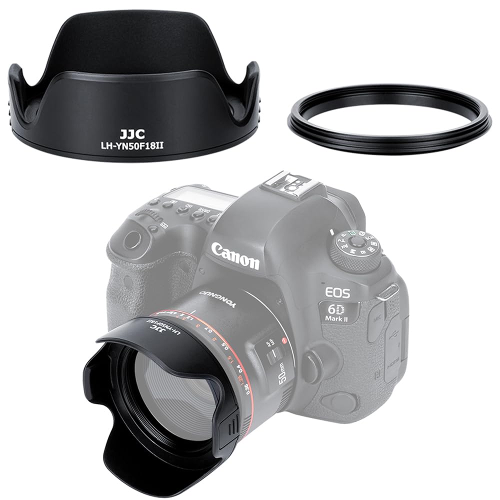 Amazon | 【可逆式 Yongnuo YN50mm f/1.8 II レンズフード】JJC